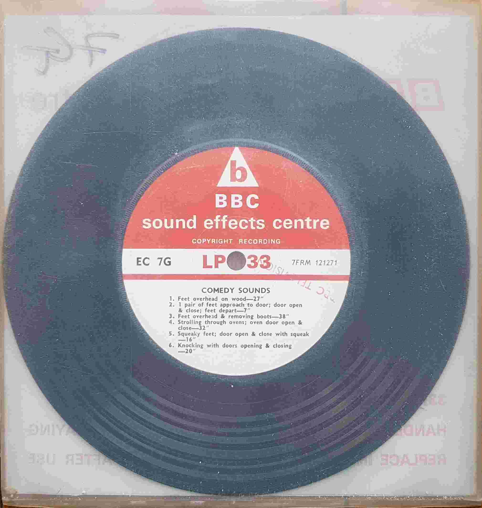 Picture of EC 7G Comedy sounds by artist Not registered from the BBC records and Tapes library